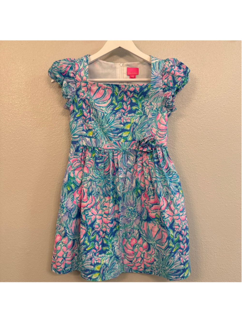 Lilly Pulitzer Kids Mini Katrina Cotton Poplin Dress - Girl's Size 10